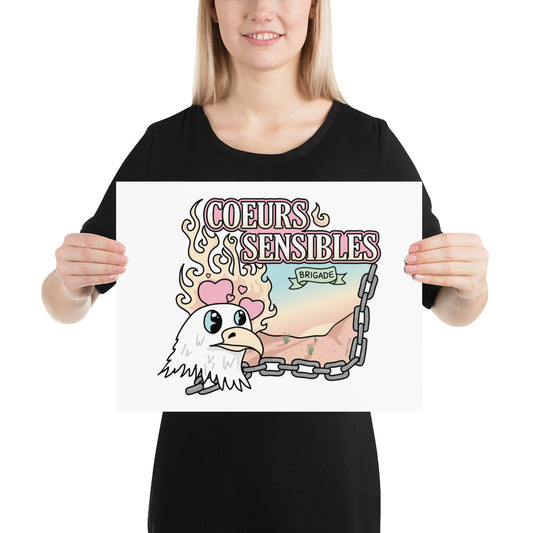 Coeurs sensibles ⠂Affiche