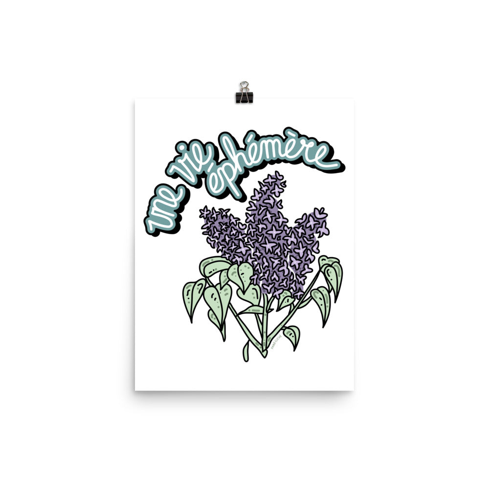 Une vie éphémère ⠂Affiche