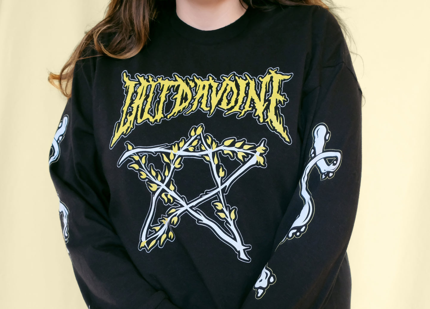 Lait d'avoine ⠂Chandail à manches longues unisexe